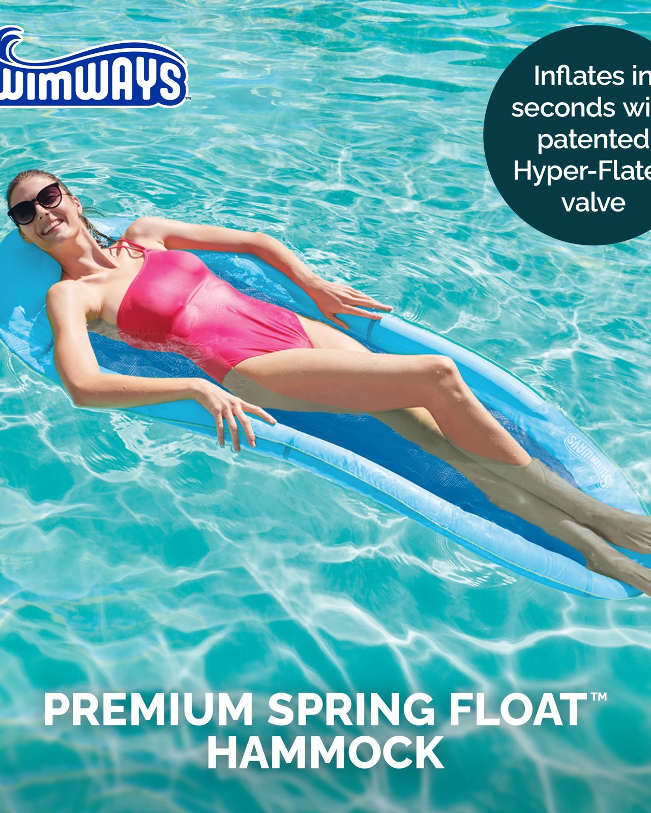 SwimWays Premium Spring Float Hammock 2 of 6