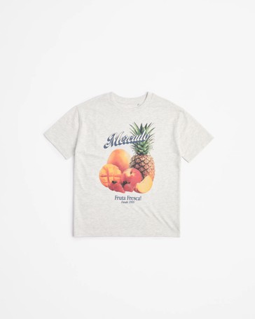 Australian Cotton Longline Print T-shirt