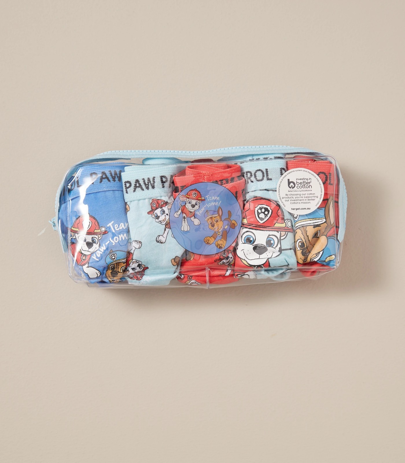 5 Pack Paw Patrol Brief Pencil Case Set