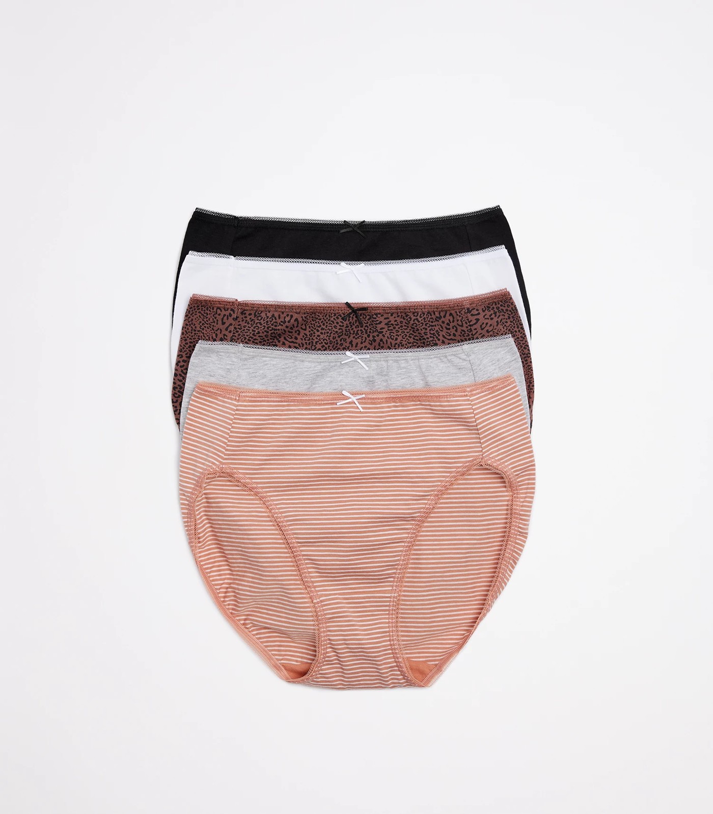 Basic 2 Pack Girl Organic Cotton Underwear Peach Flower Printed
