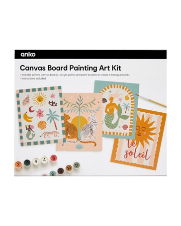 Anko Canvas Board Painting Art Kit