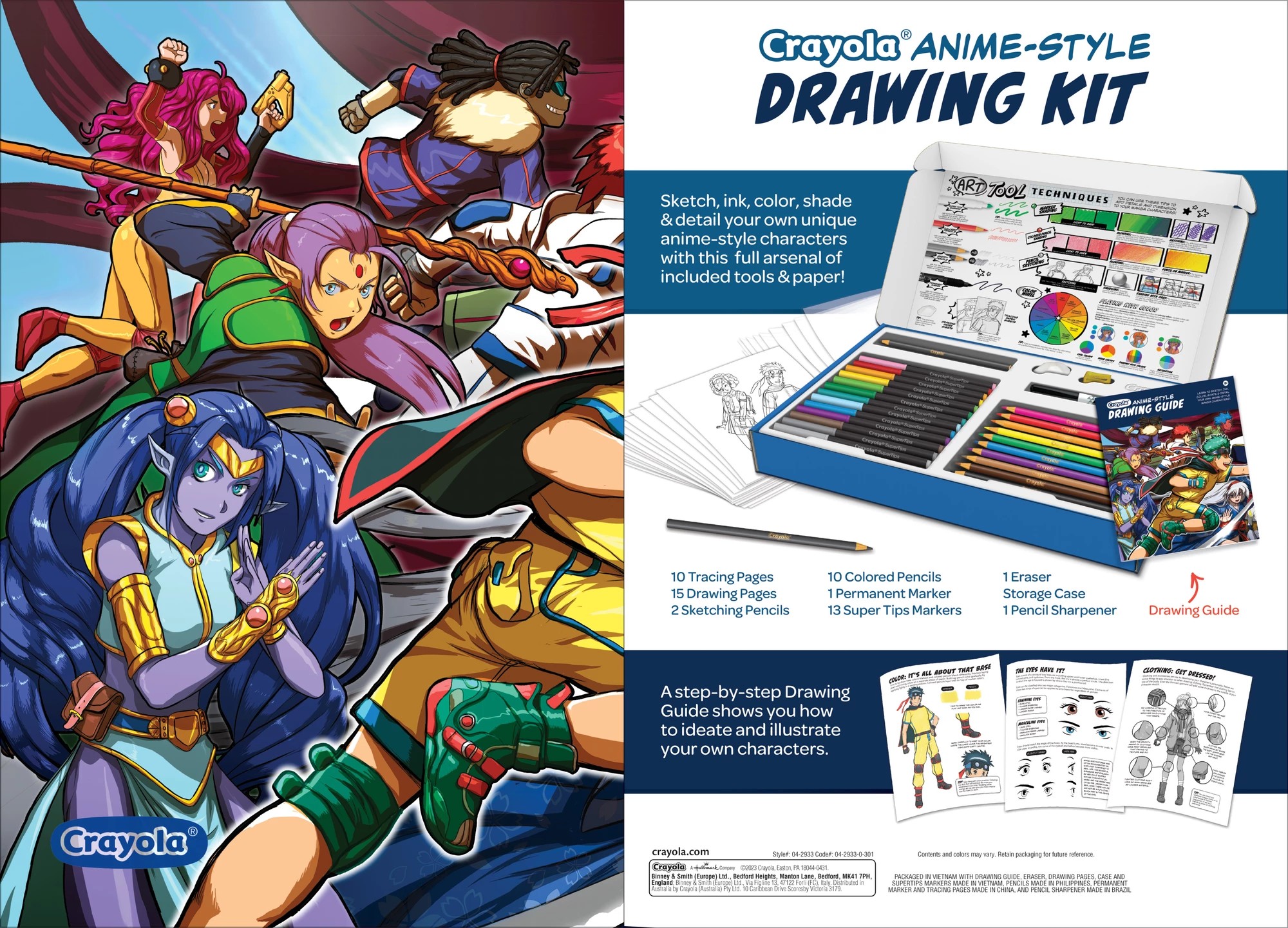 Crayola Learn To Draw Anime Kit