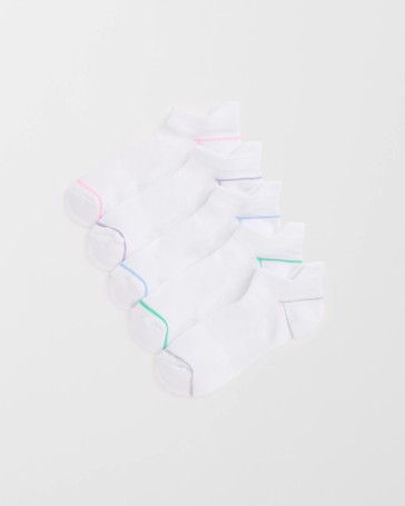 Australian Cotton Blend 5 Pack No Show Sports Socks