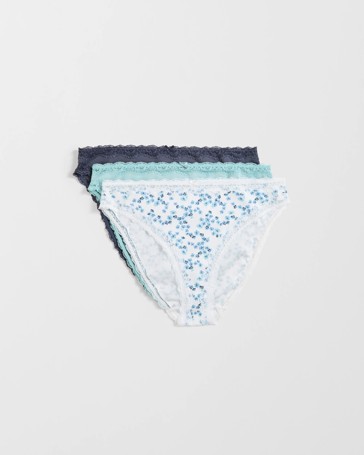 Australian Cotton Blend 3 Pack High Cut Briefs