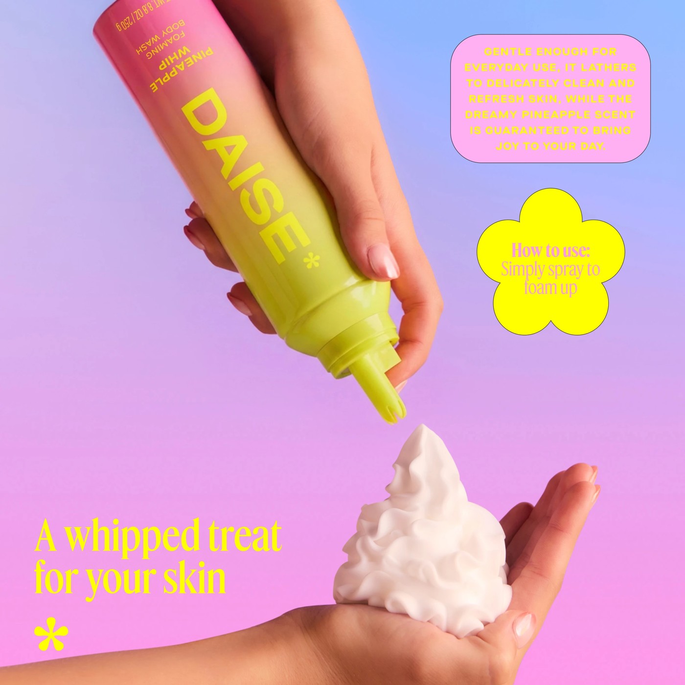 DAISE Foaming Body Wash 250g - Pineapple Whip 3 of 5