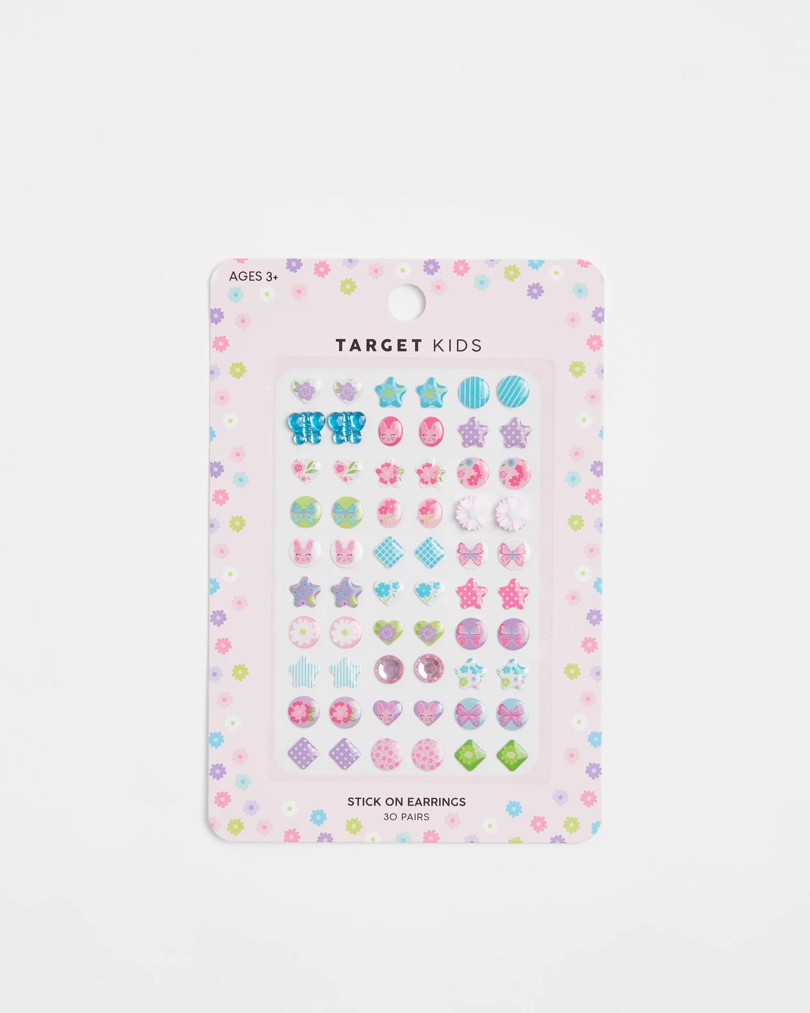 Children's stick on deals earrings