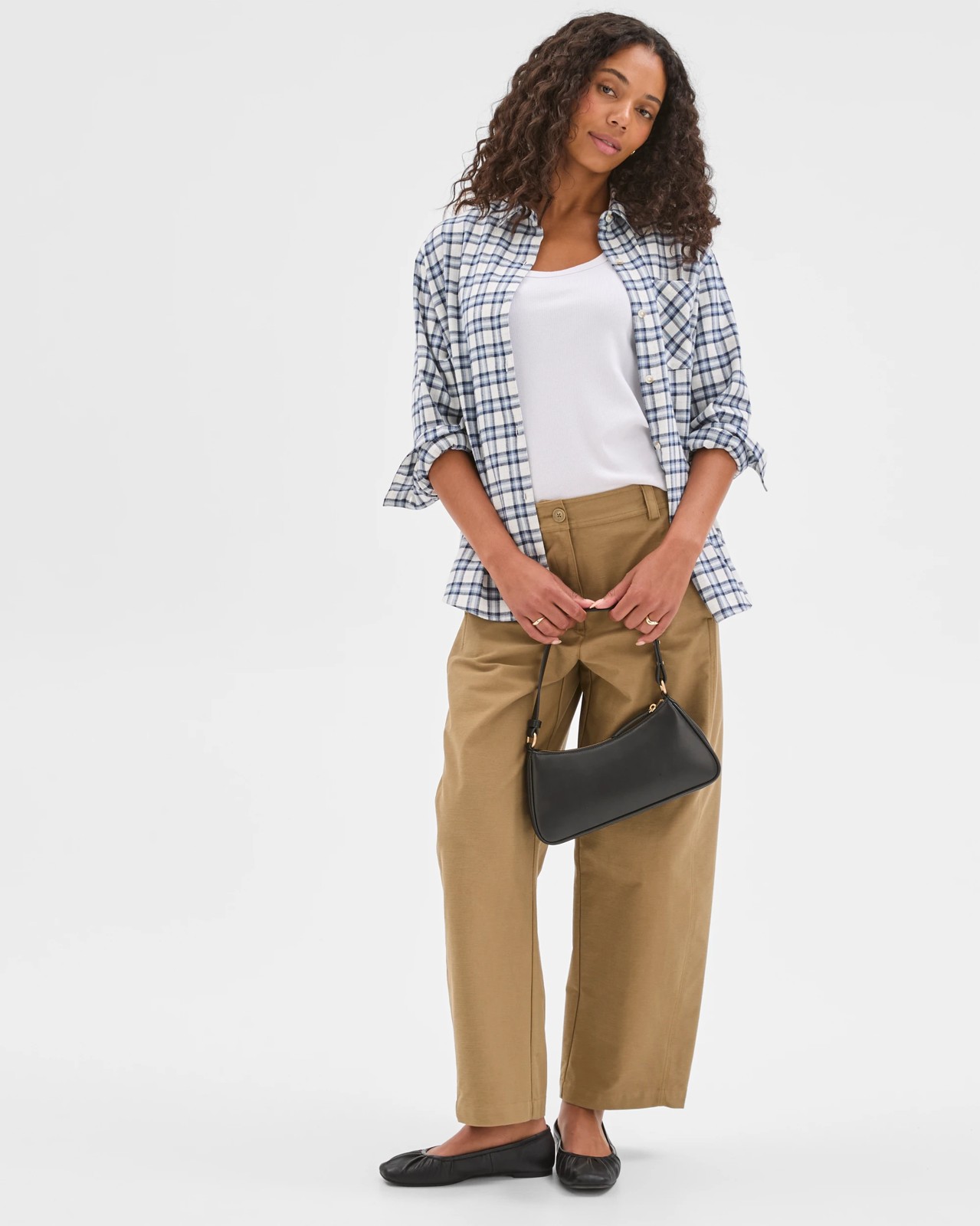 Long Sleeve Check Shirt - Blue Check 4 of 5