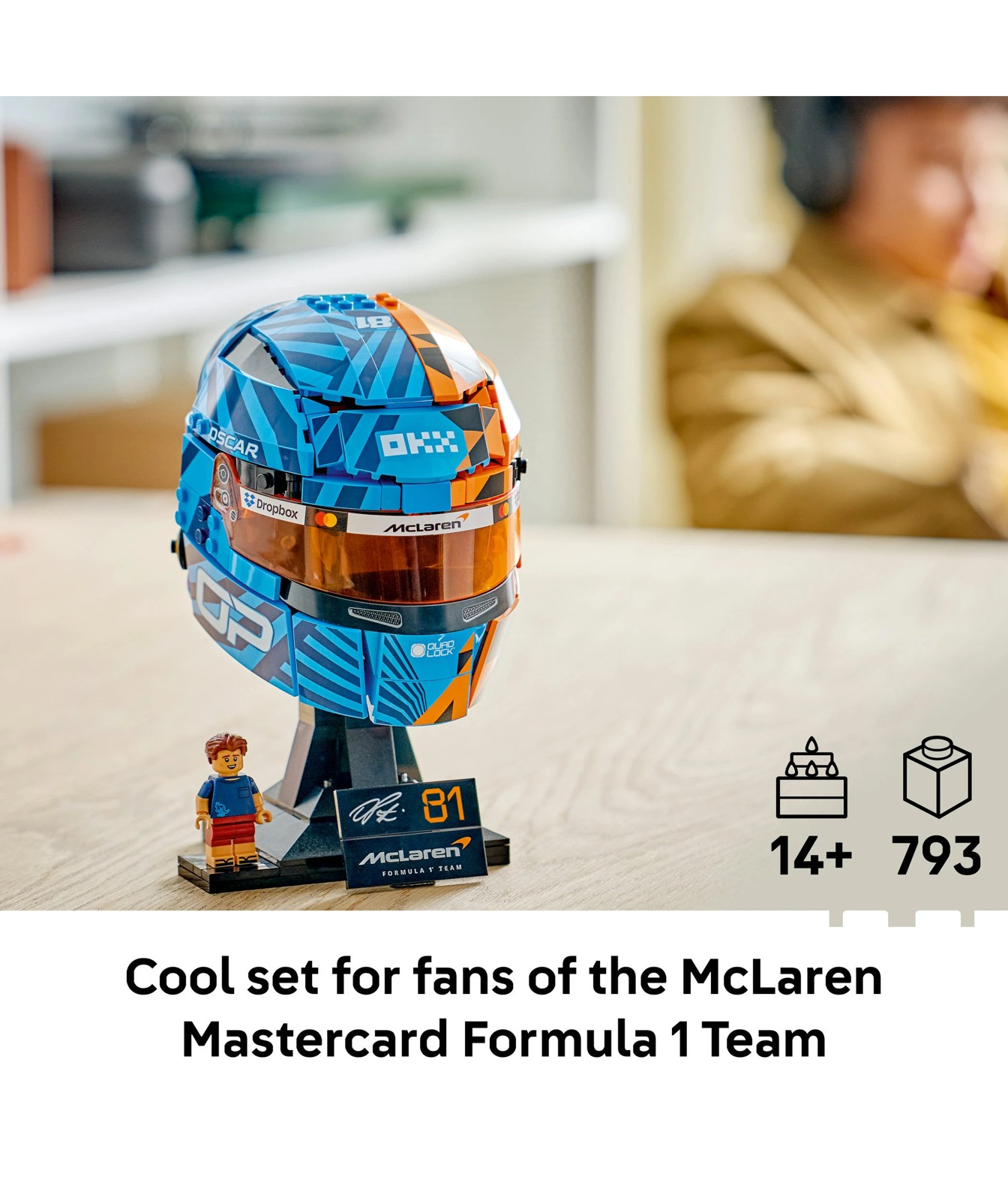 LEGO® Editions McLaren Mastercard F1® Team Oscar Piastri Helmet 43017 2 of 5