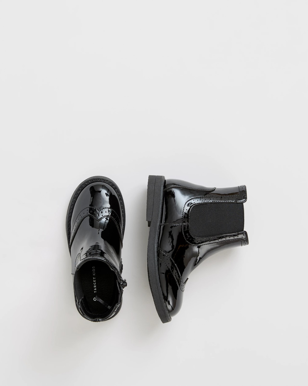 Elastic Chelsea Boot - Black Patent 3 of 3