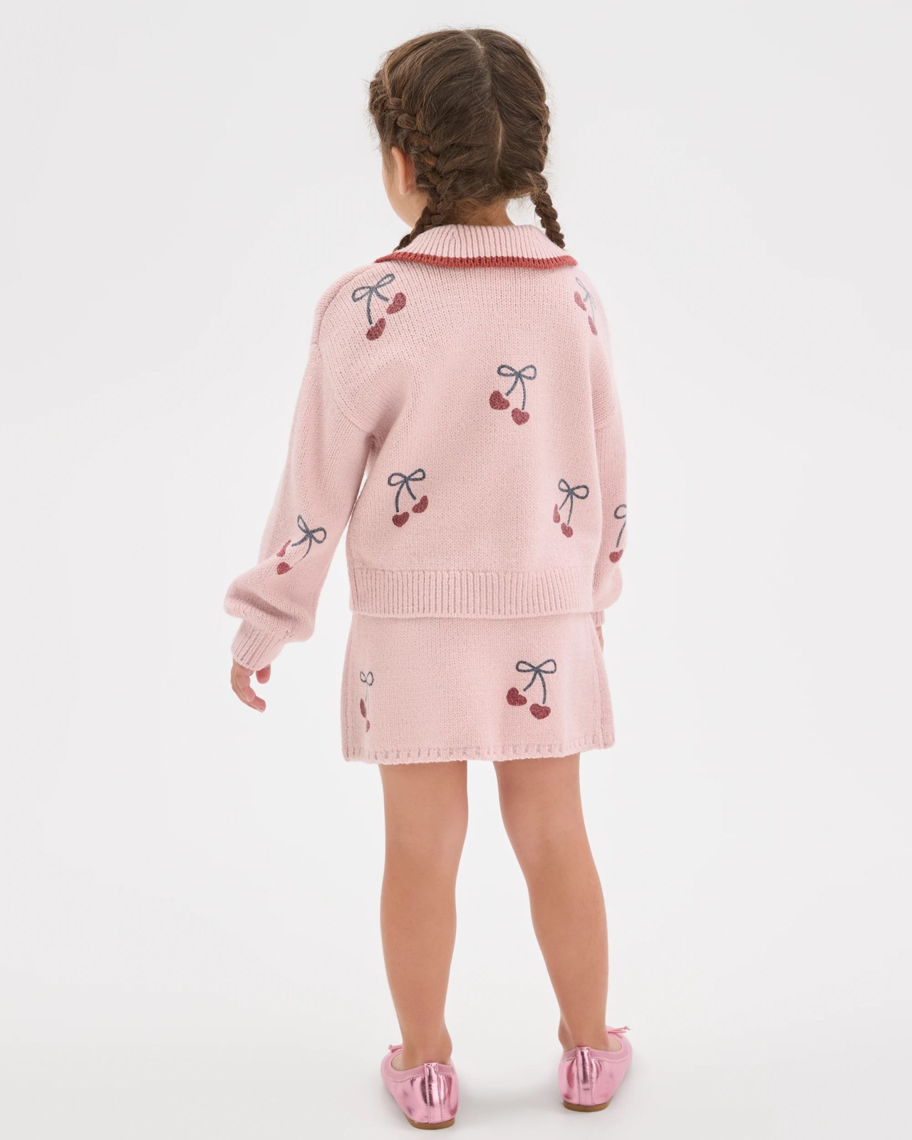 Knit A-Line Skirt - Ballet Slipper Cherry 3 of 6