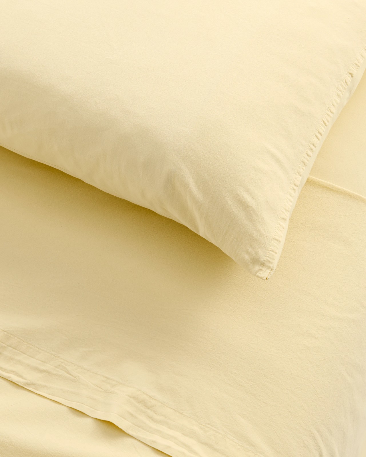 Arlo Cotton Stonewash Sheet Set - Sunlight 3 of 3