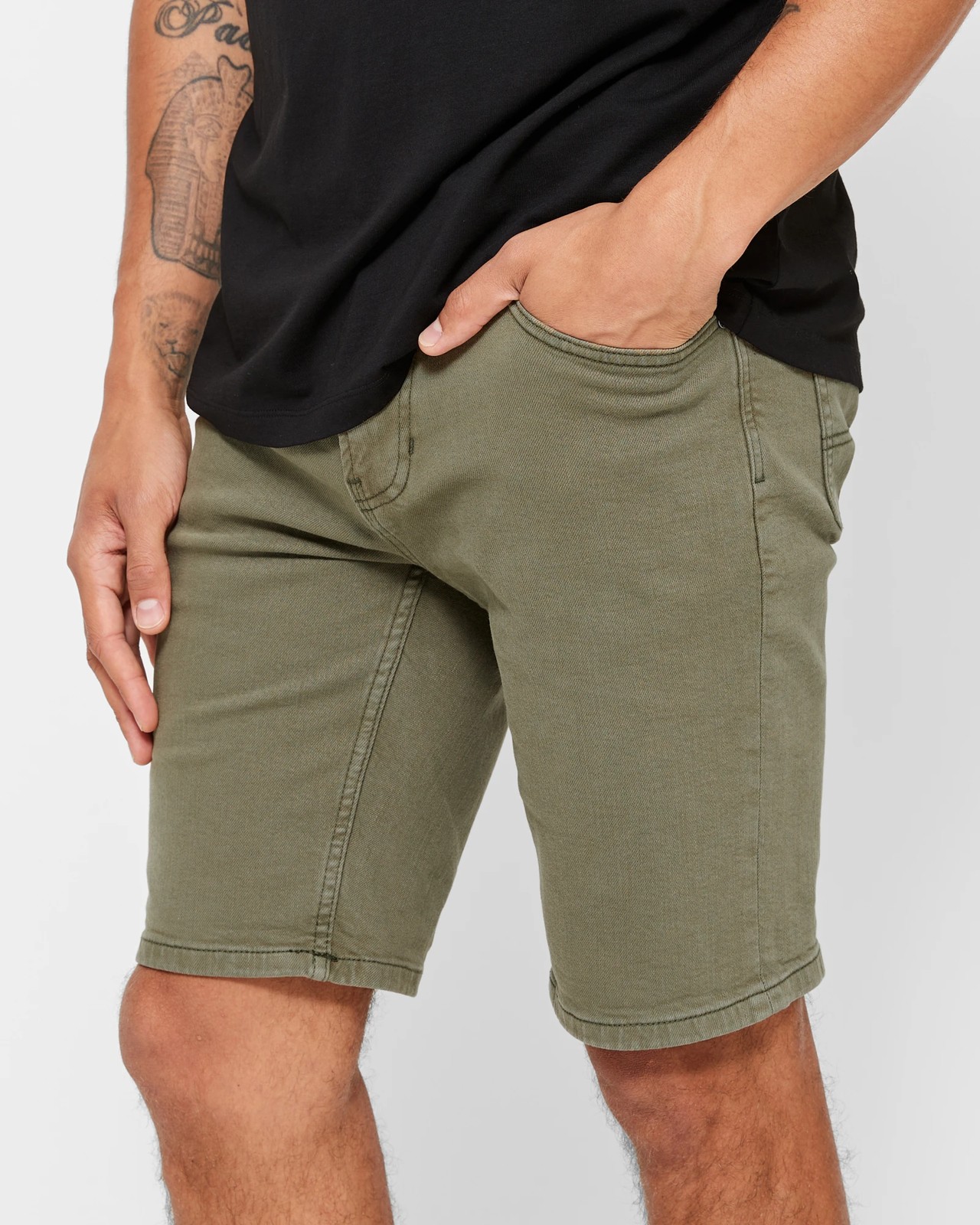 Khaki deals jean shorts