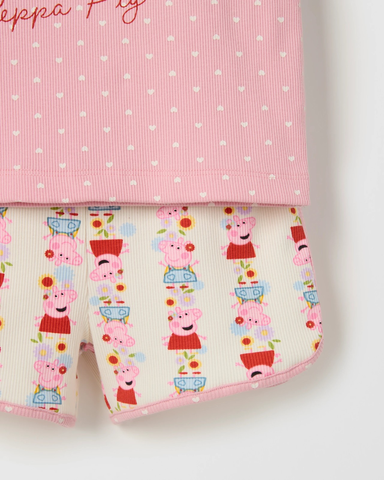 Peppa Pig Australian Cotton Blend Younger Girls Knit Pyjama Set 3 of 4