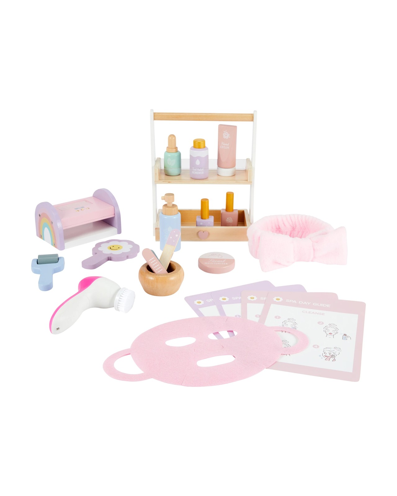 20 Piece Wooden Nail and Spa Set 2 of 5