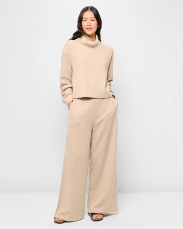Brushed Rib Pants
