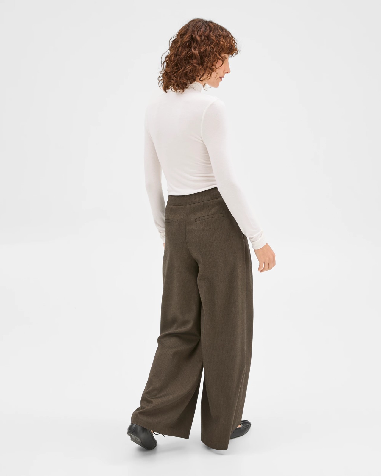 Preview Long Sleeve Luxe Layering Knit Skivvy Top - White 6 of 6