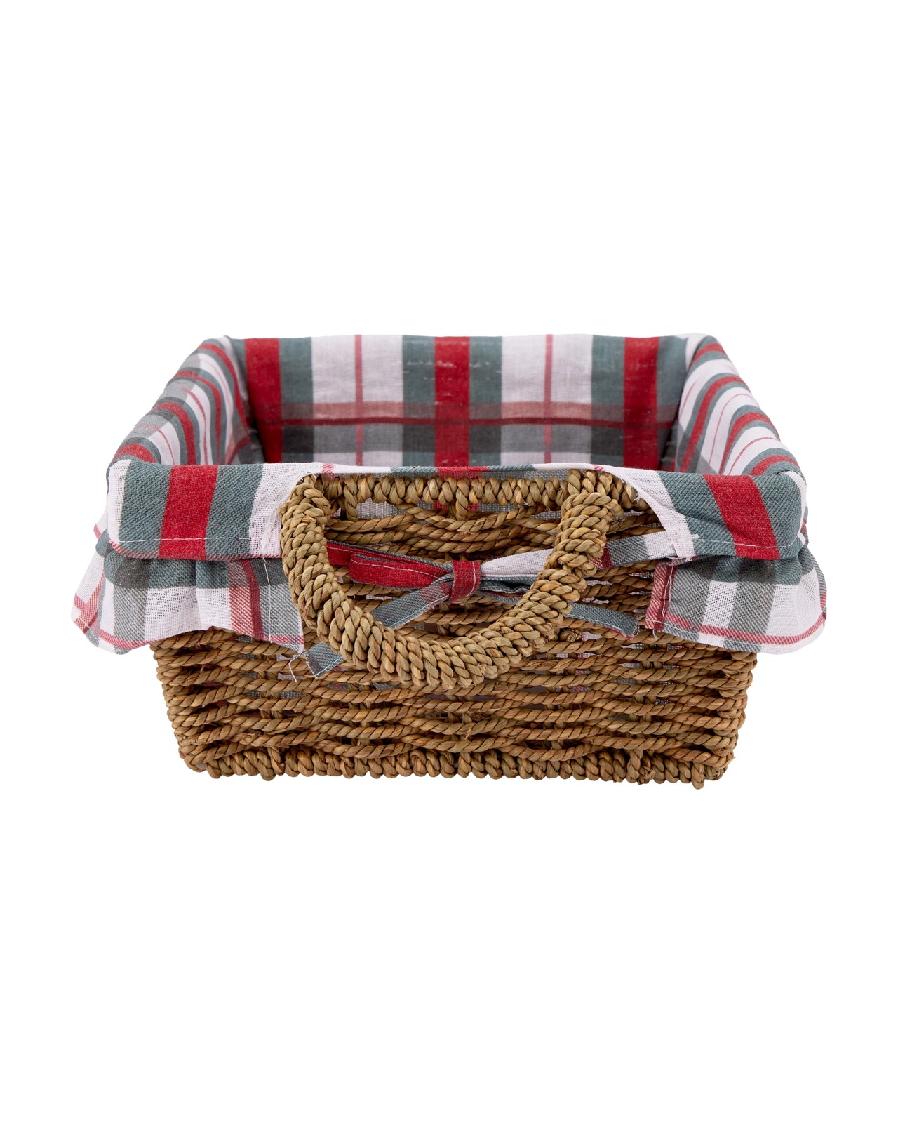 Anko Christmas Basket with Plaid Liner 2 of 5