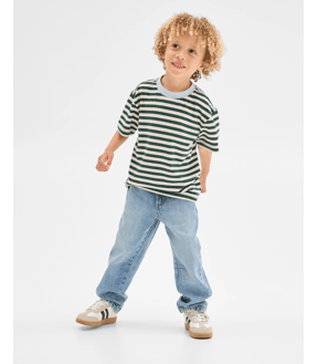 Straight Leg Denim Jeans