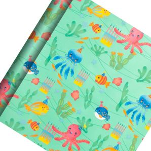 Creative Publishing by Hallmark Gift Wrap Roll - Sea Party! product image