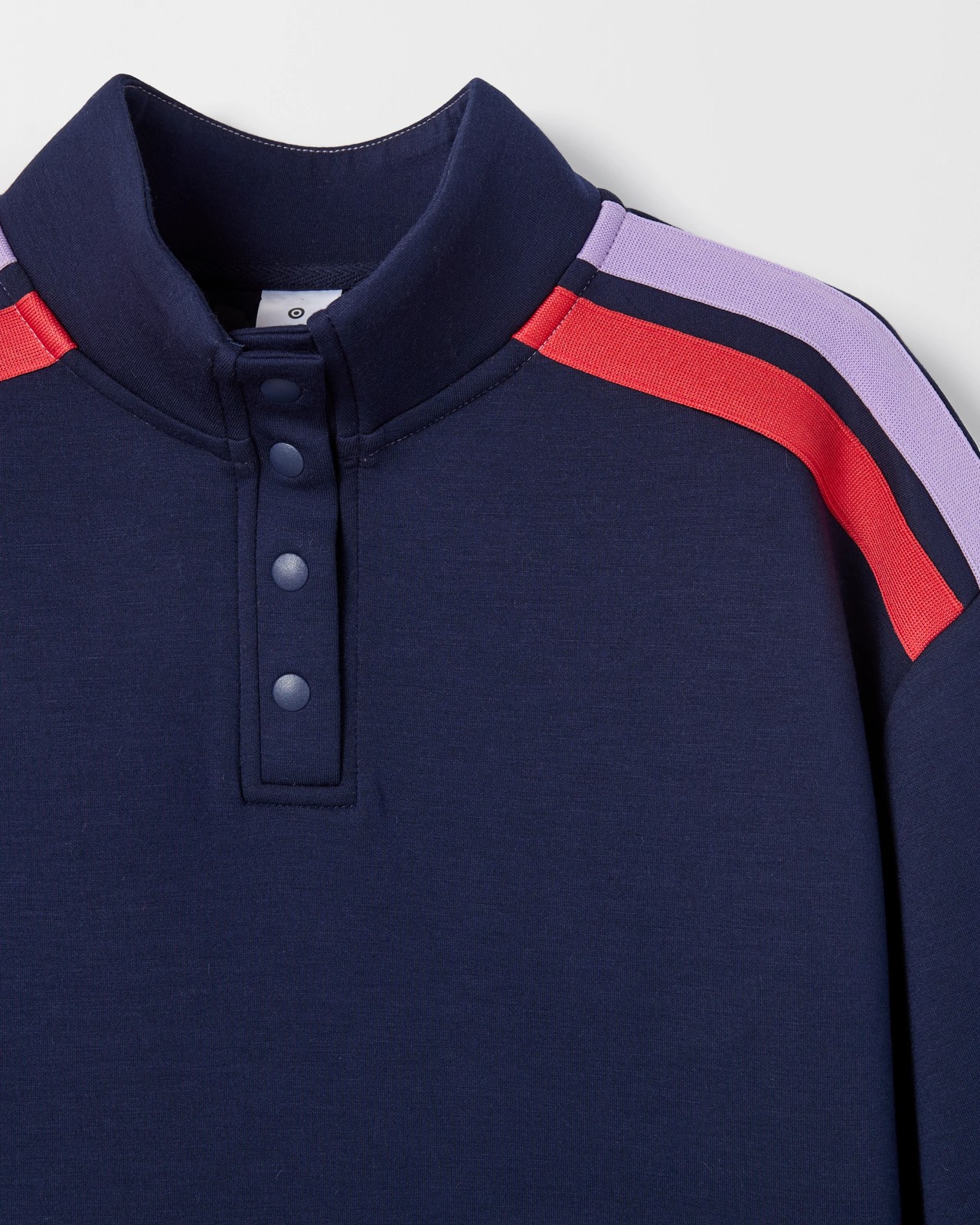 Scuba Fleece Balloon Sleeve Jumper - Navy 2 of 2