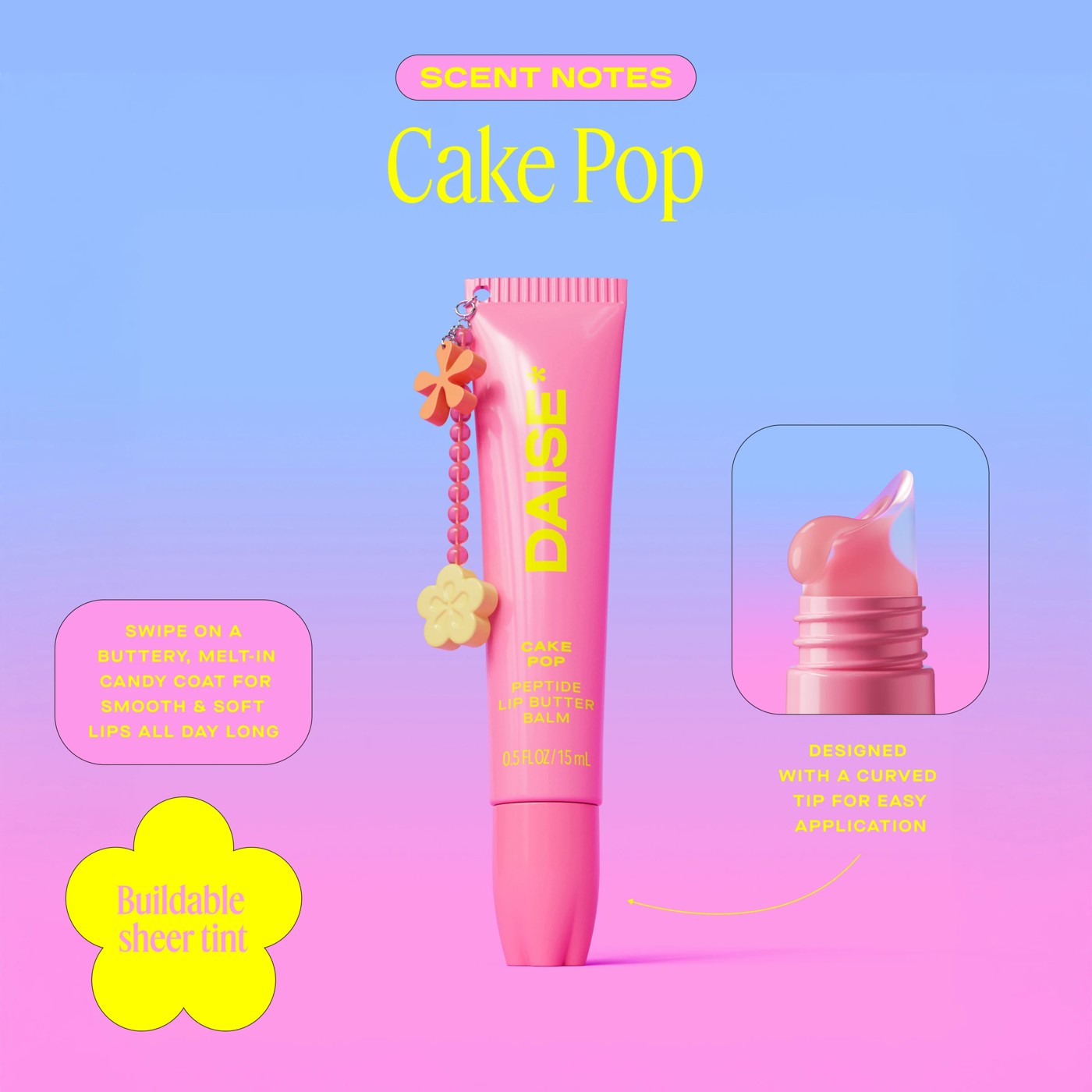 DAISE Peptide Lip Butter Balm 15ml - Cake Pop 6 of 6