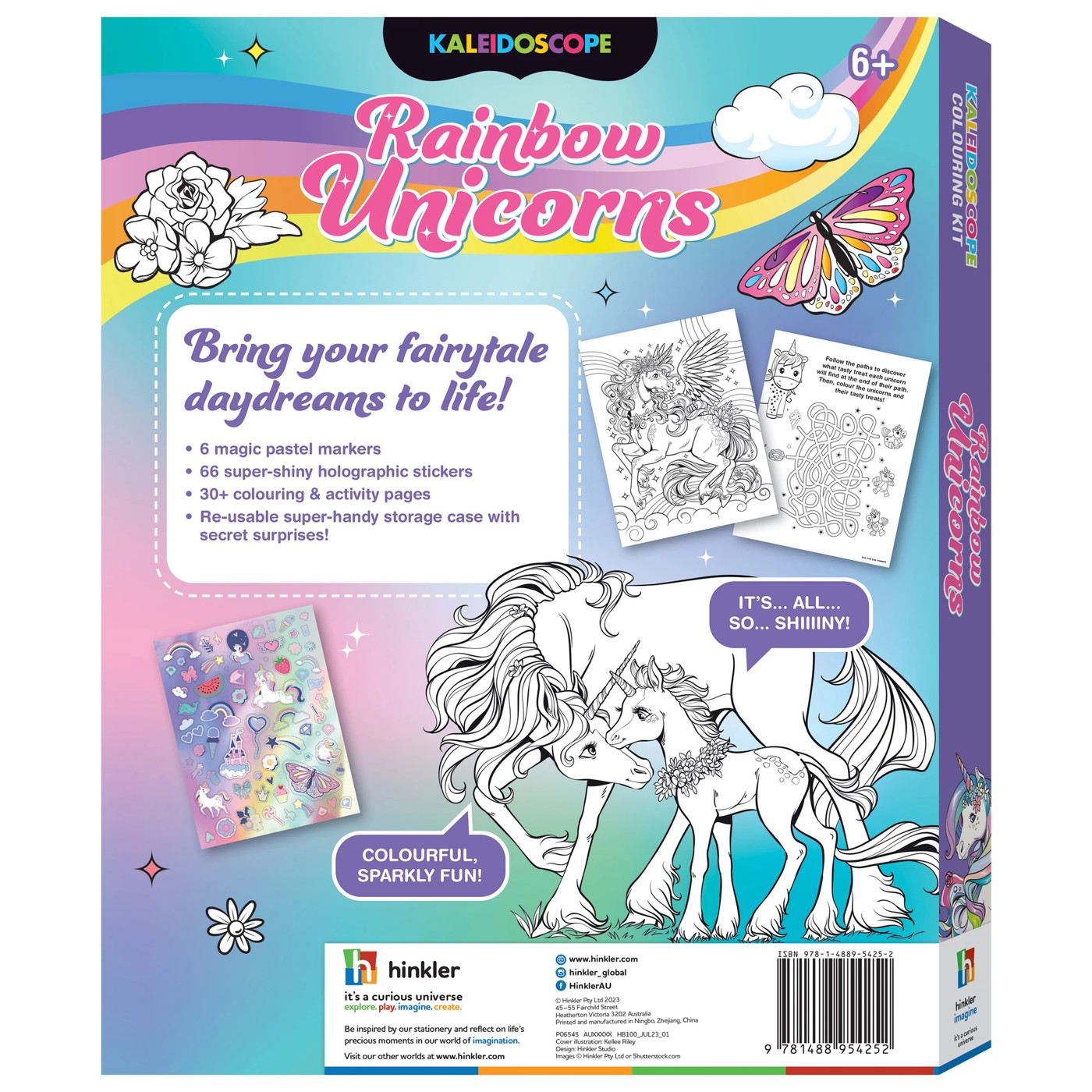 Kaleidoscope Coloring Kit: Unicorns And More - Hinkler Books : Target