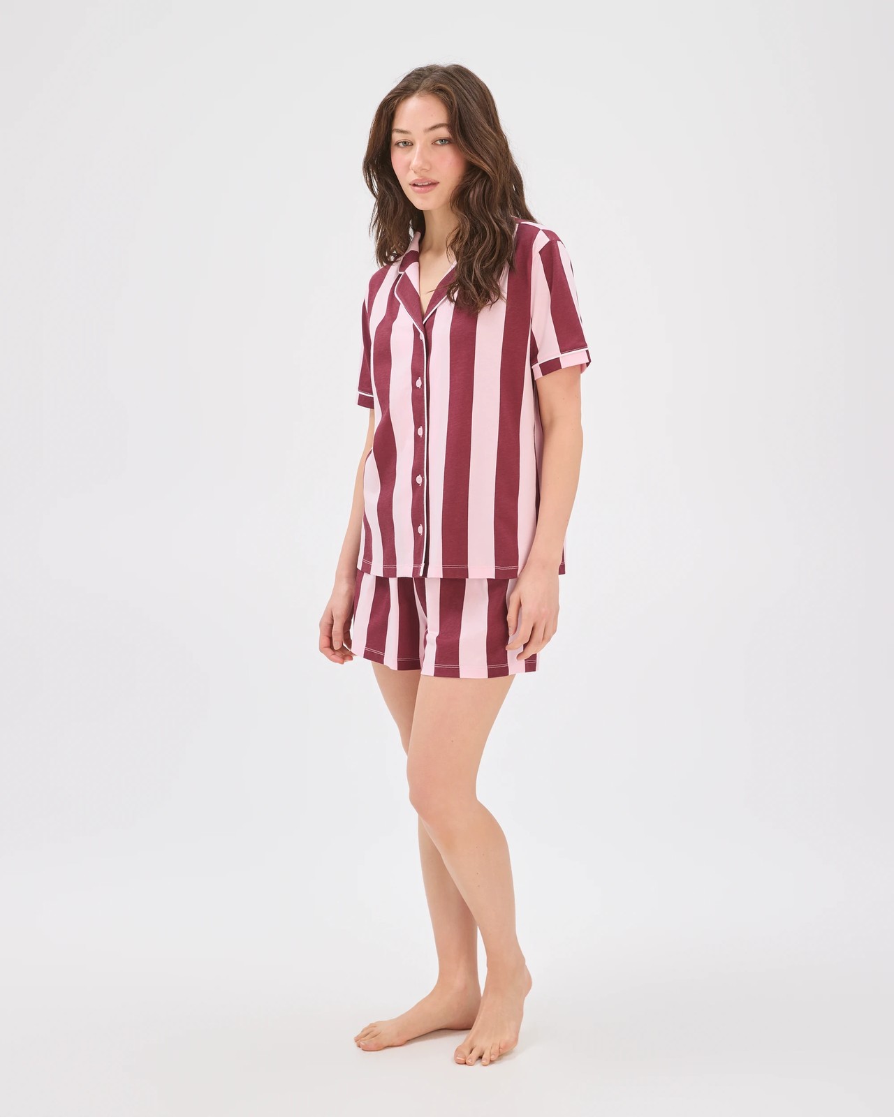Lily Loves Australian Cotton Jersey Pyjama Set - Pink/Red 2 of 6
