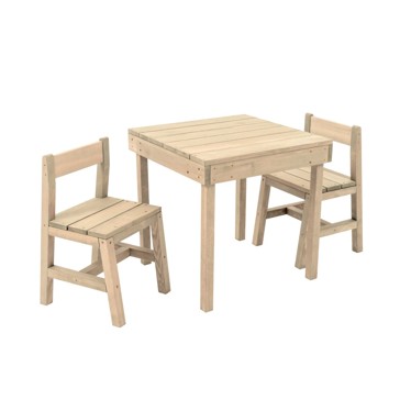 Wooden Table and Chairs - Anko