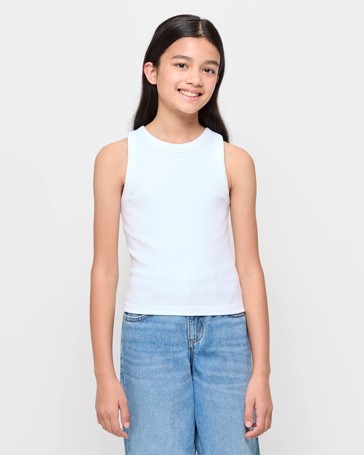 Australian Cotton Racer Back Rib Tank