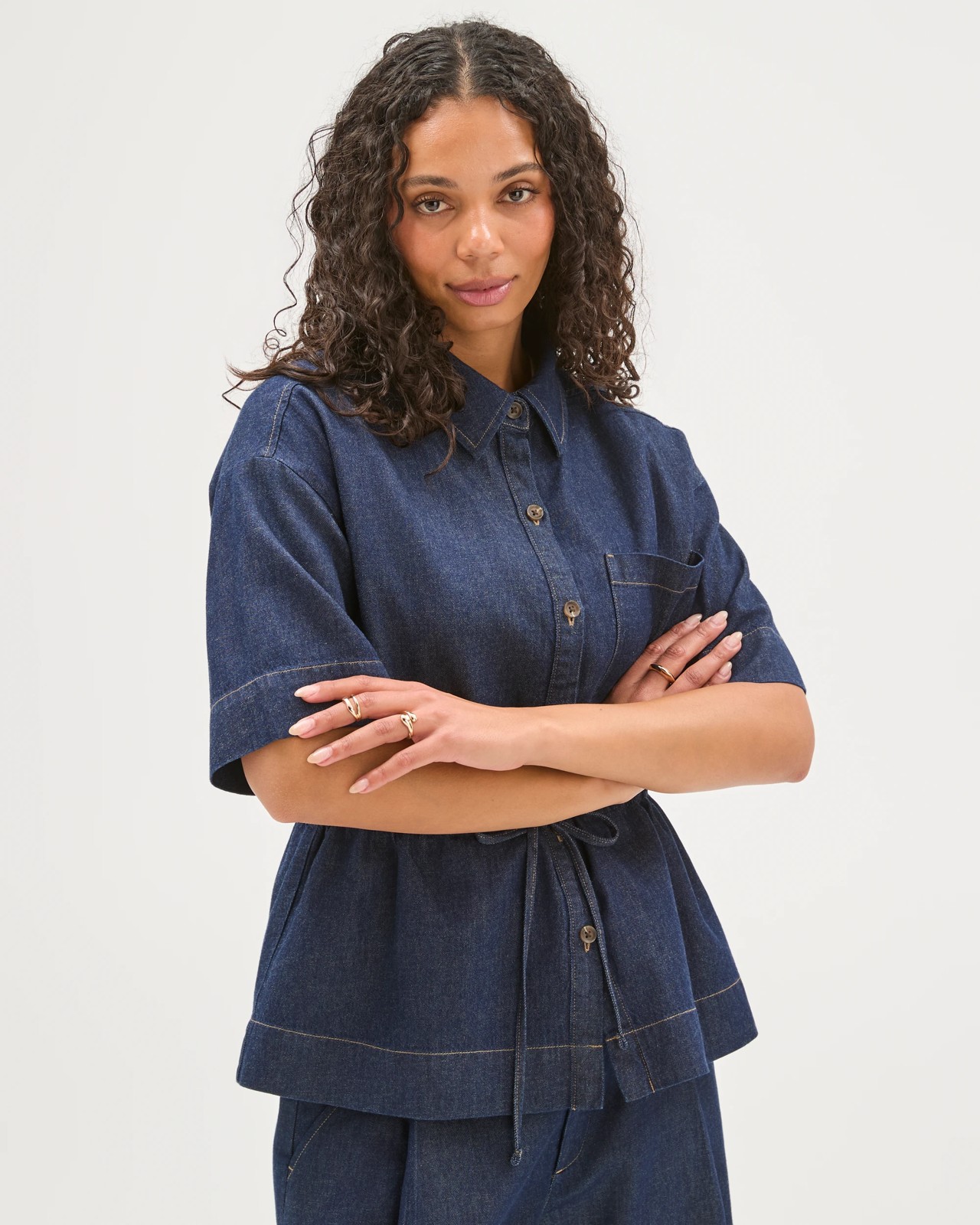 Linen Denim Shirt 3 of 6