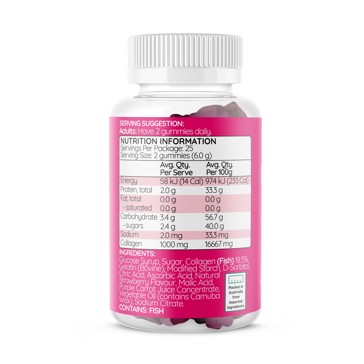 50 Pack Haircarebear Collagen Gummies 150g