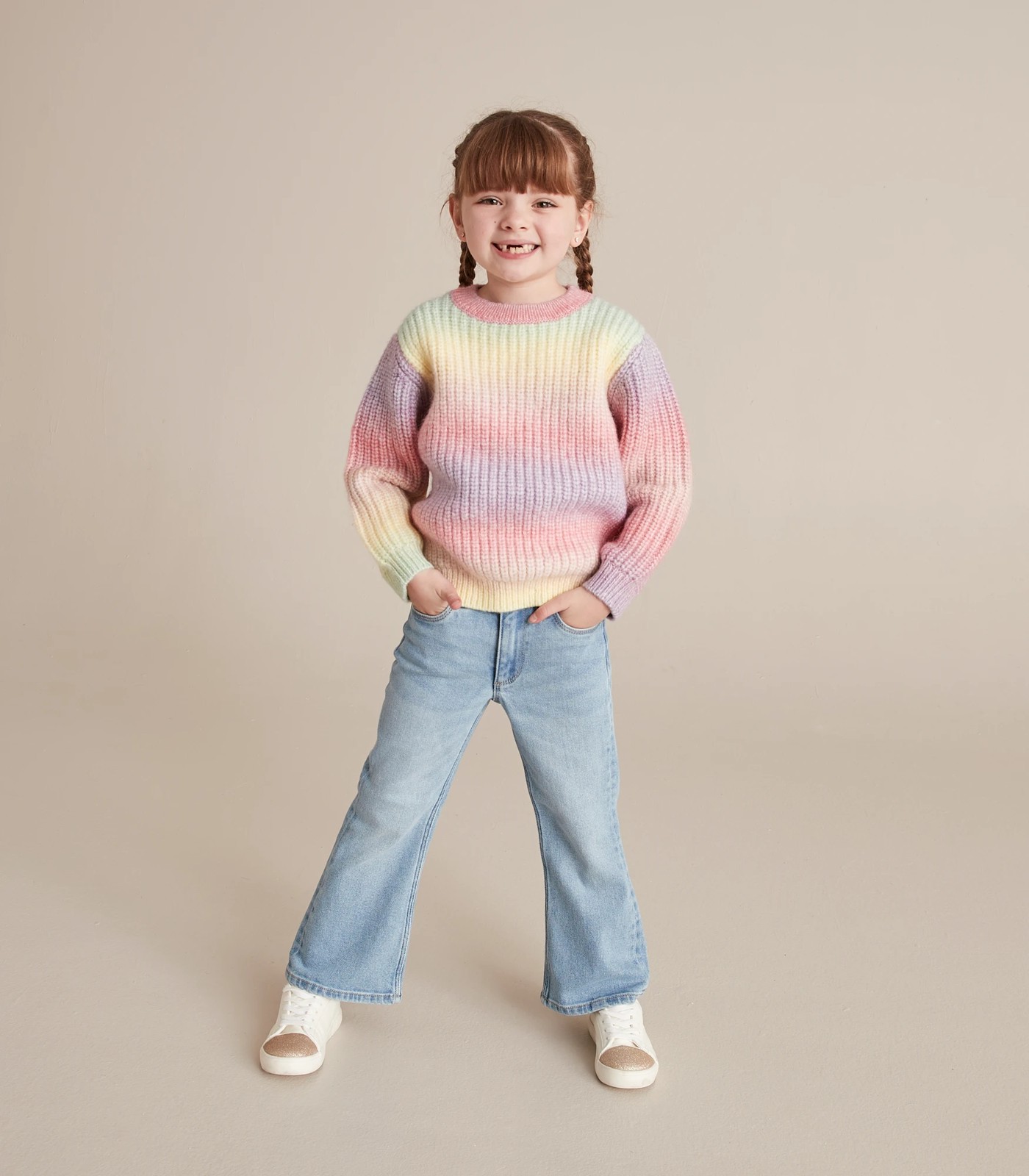 Rainbow Knit Jumper | Target Australia