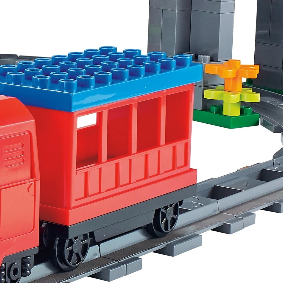 170 Piece Junior Blocks: Railway Station with Motorised Train Playset 2 of 6