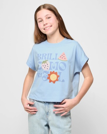 Australian Cotton Extended Shoulder Applique T-shirt
