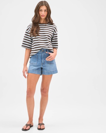 Petites Denim Shorts - Mila