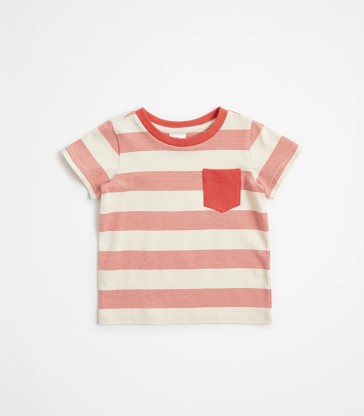 Baby Organic Cotton Striped T-shirt