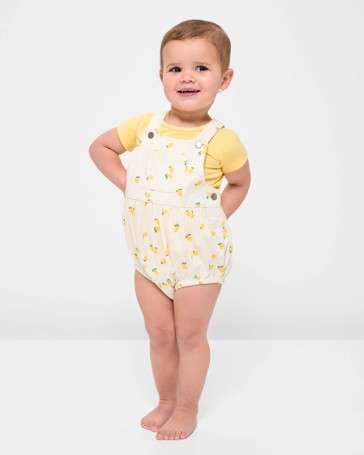 Baby Shortall & Tee Set 2 Piece - Lemons