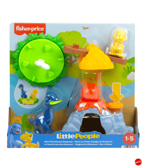 Mattel Fisher-Price Little People Spin & Play Dinosaur Playground Toddler Playset