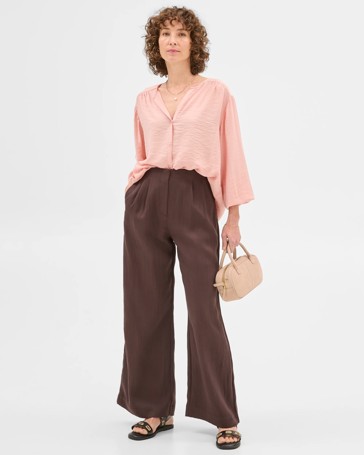 Long Sleeve Blouson Blouse - Preview