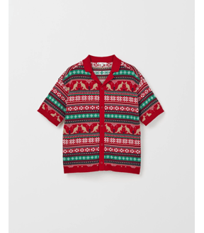 Family Matching Australian Cotton Christmas Short Sleeve Knit Shirt