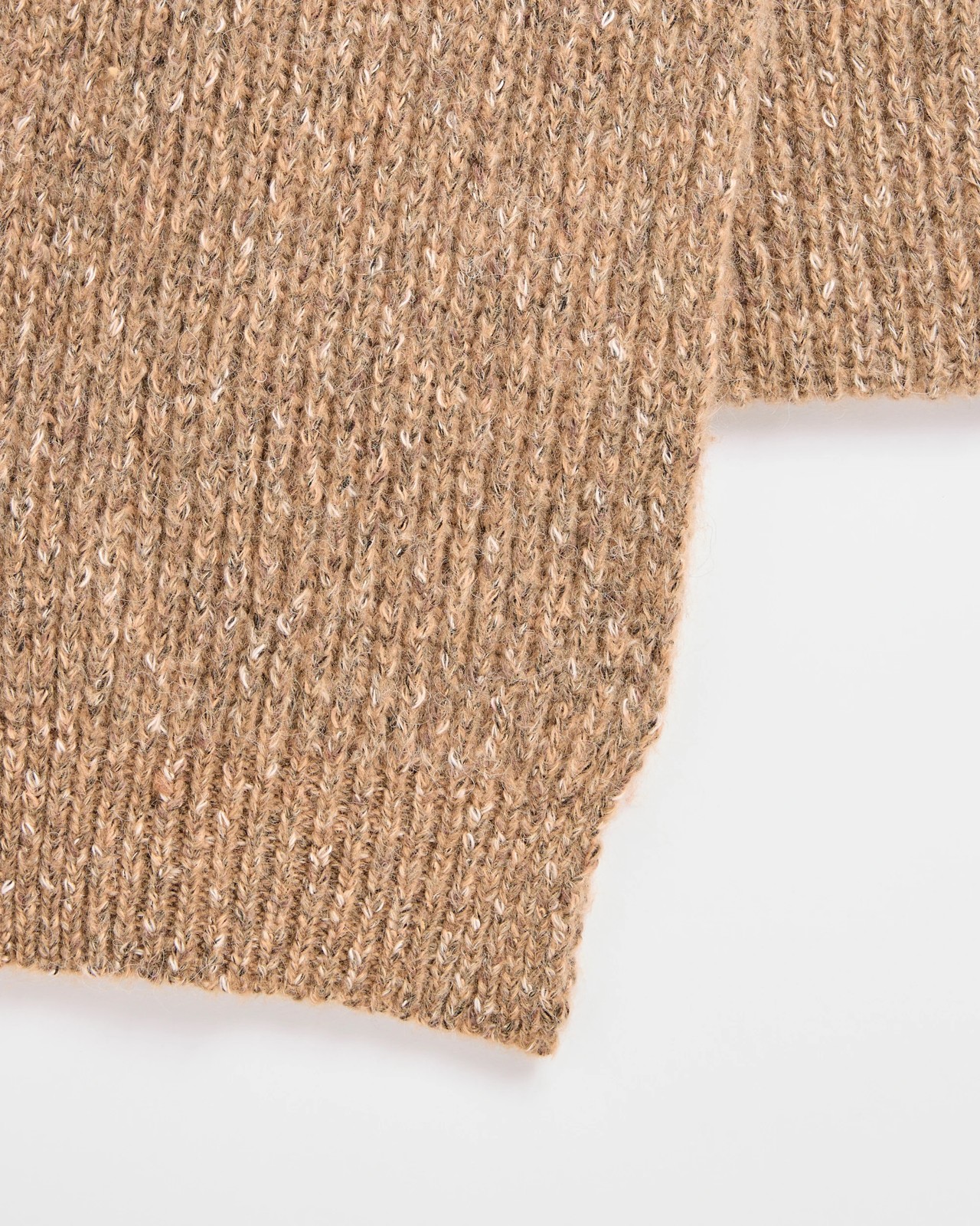 Chunky Fleck Knit Scarf - Neutral 2 of 2