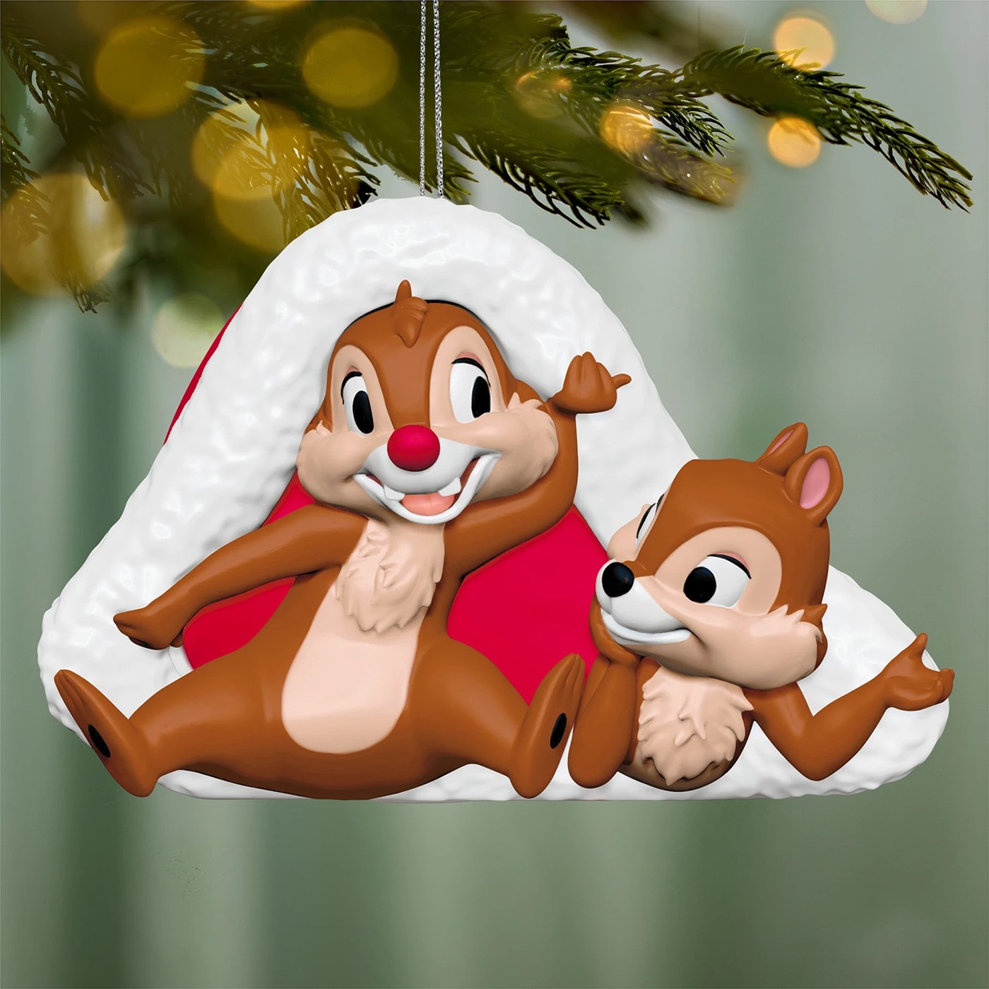 Hallmark Keepsake Cozy Little Christmas Disney Chip and Dale Christmas Tree Ornament 2 of 5