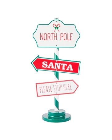 Anko Santa Stop Here Sign