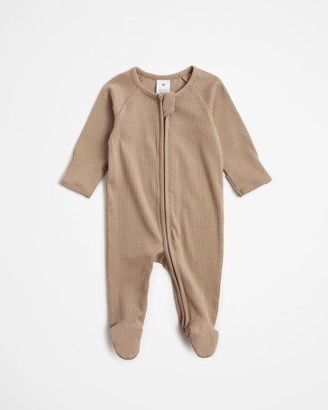 Baby Organic Cotton Rib Coverall