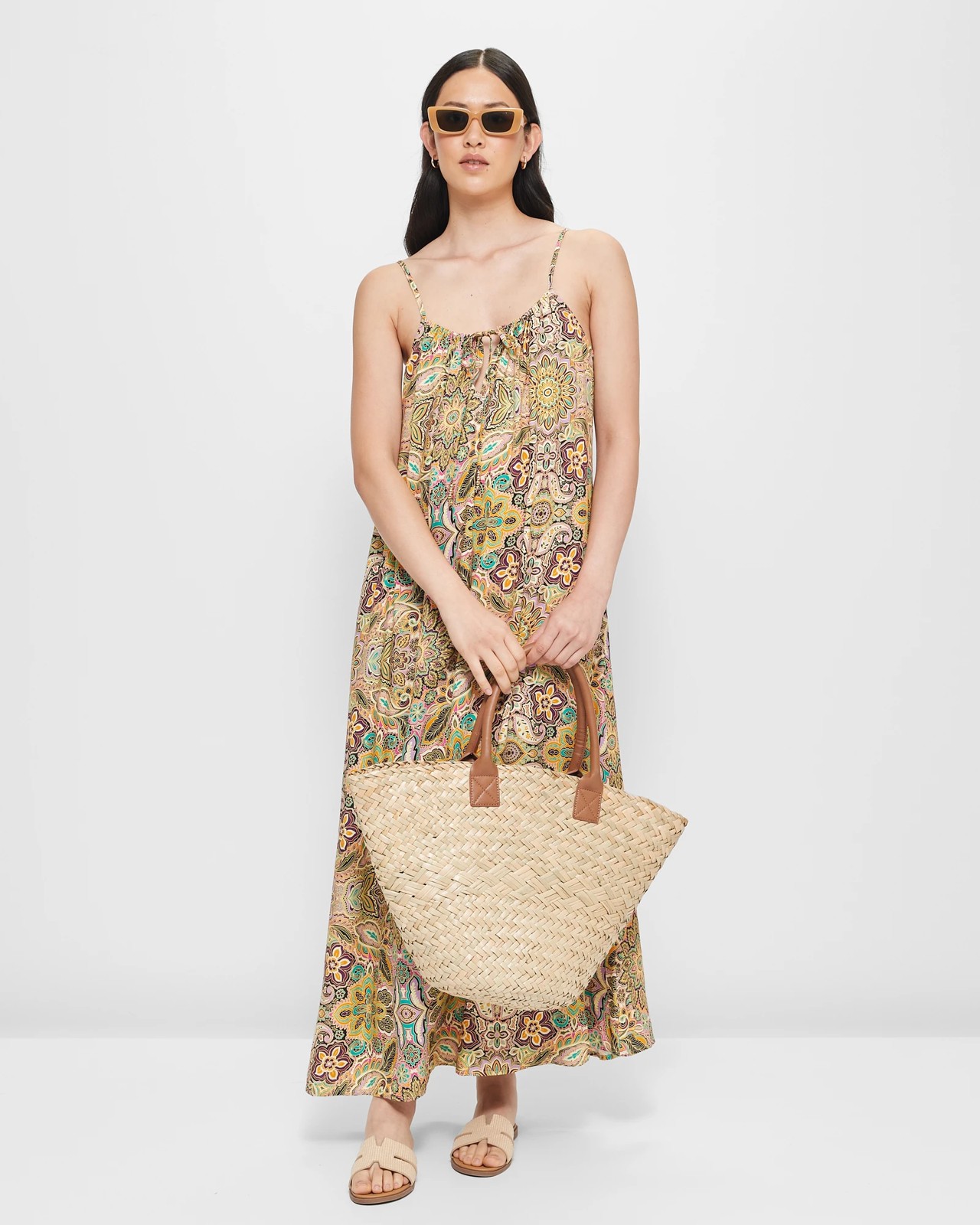 Resort Tie Front Maxi Dress | Target Australia