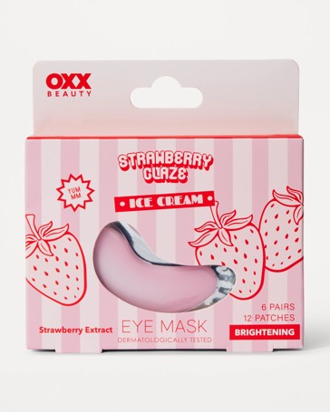 OXX Beauty Piece Strawberry Glaze Ice Cream Eye Mask - Strawberry Extract
