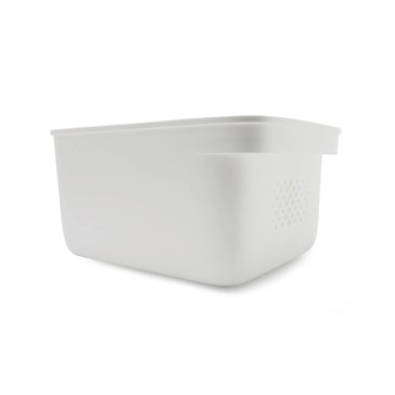 Storage Tub with Handle  Medium  White - Anko