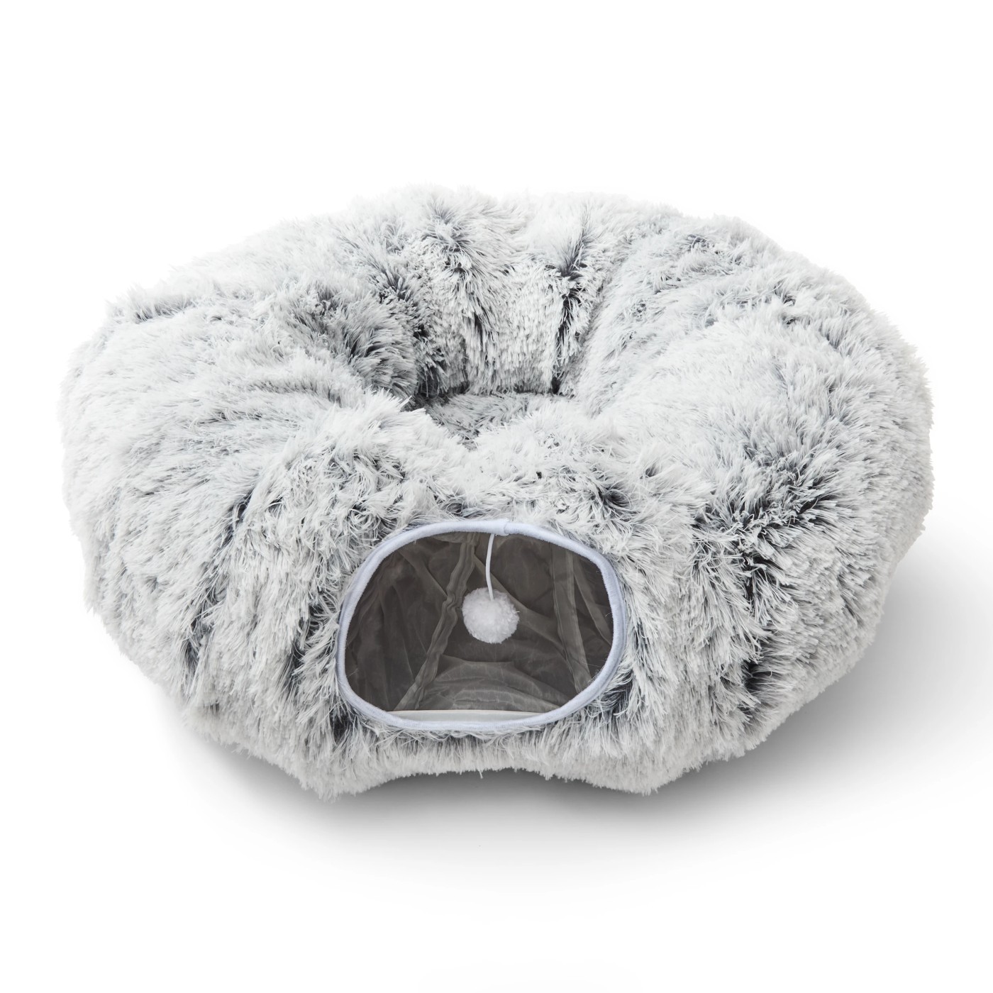 Anko Round Fluffy Cat Tunnel Bed 2 of 6