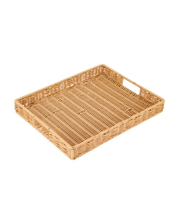 Anko Rattan Look Rectangle Decor Tray