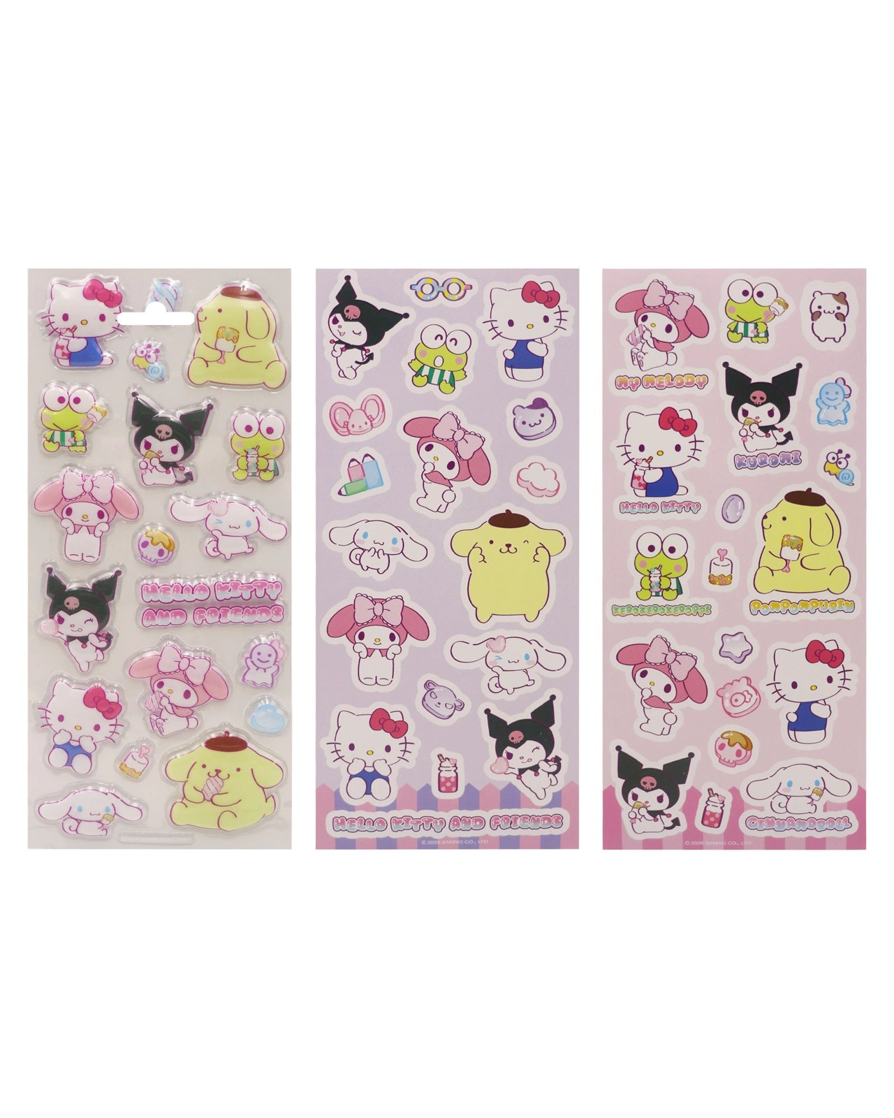 Hello Kitty and Friends Puffy Stickers 3 Pack 2 of 2